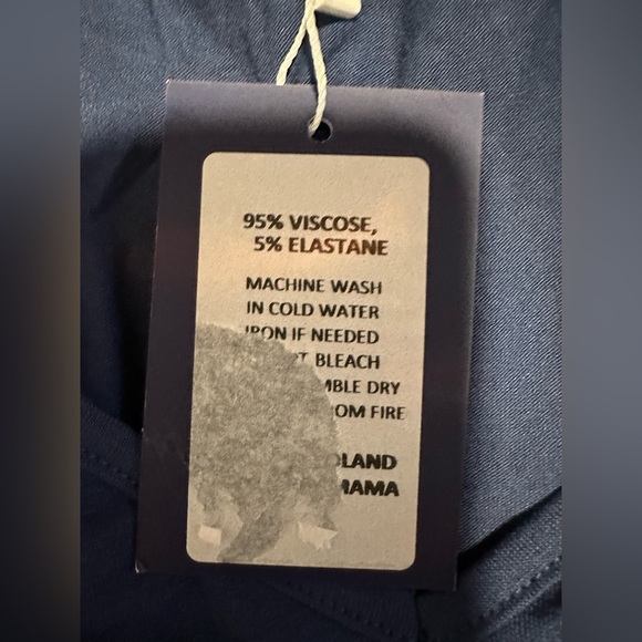 Happy Mama Blue Midi Maternity Dress Size XL - Picture 9 of 10